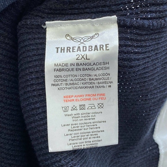 Threadbare Long Sleeve Dolan Sweater 2X - Picture 4 of 5